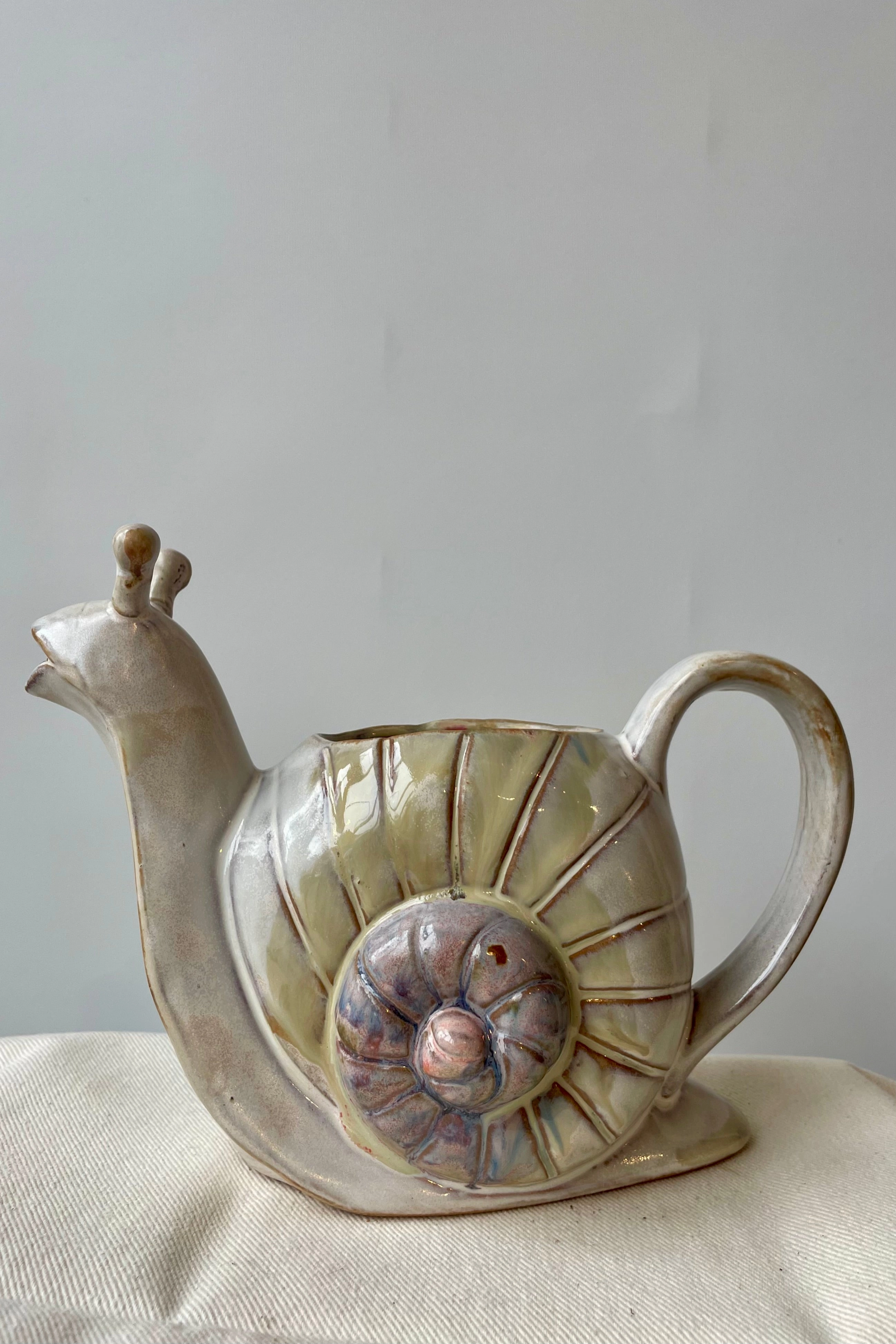 Stoneware Snail Watering Can