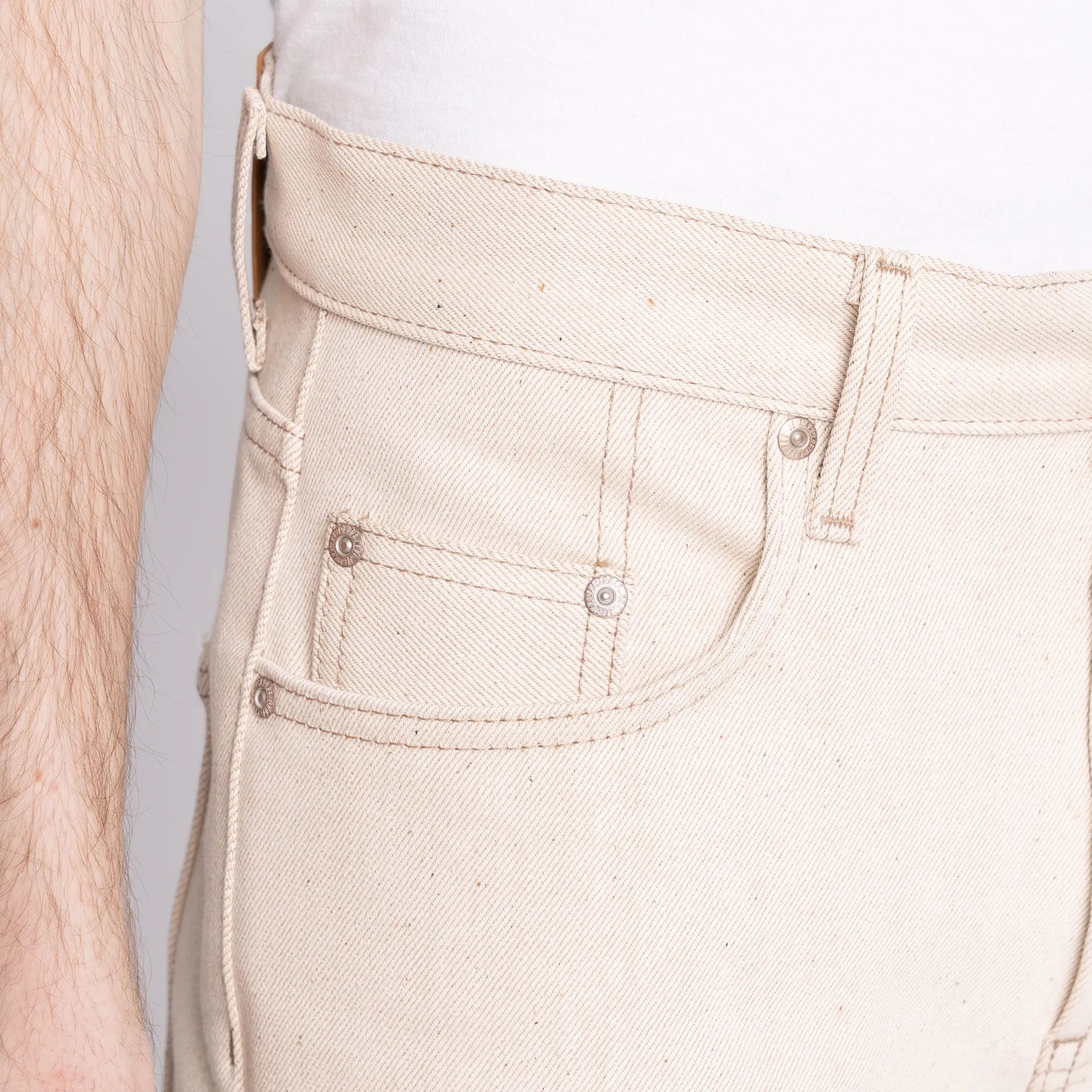 Strong Guy - Vollständig natürliches Ecru Foxfibre® Selvedge