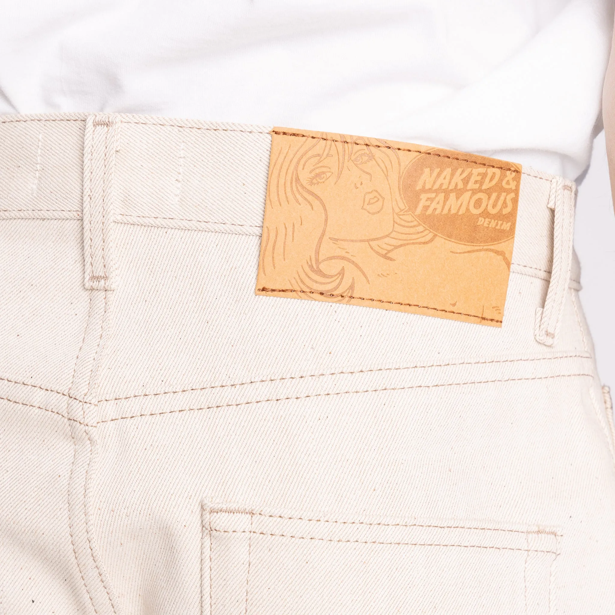 Strong Guy - Vollständig natürliches Ecru Foxfibre® Selvedge