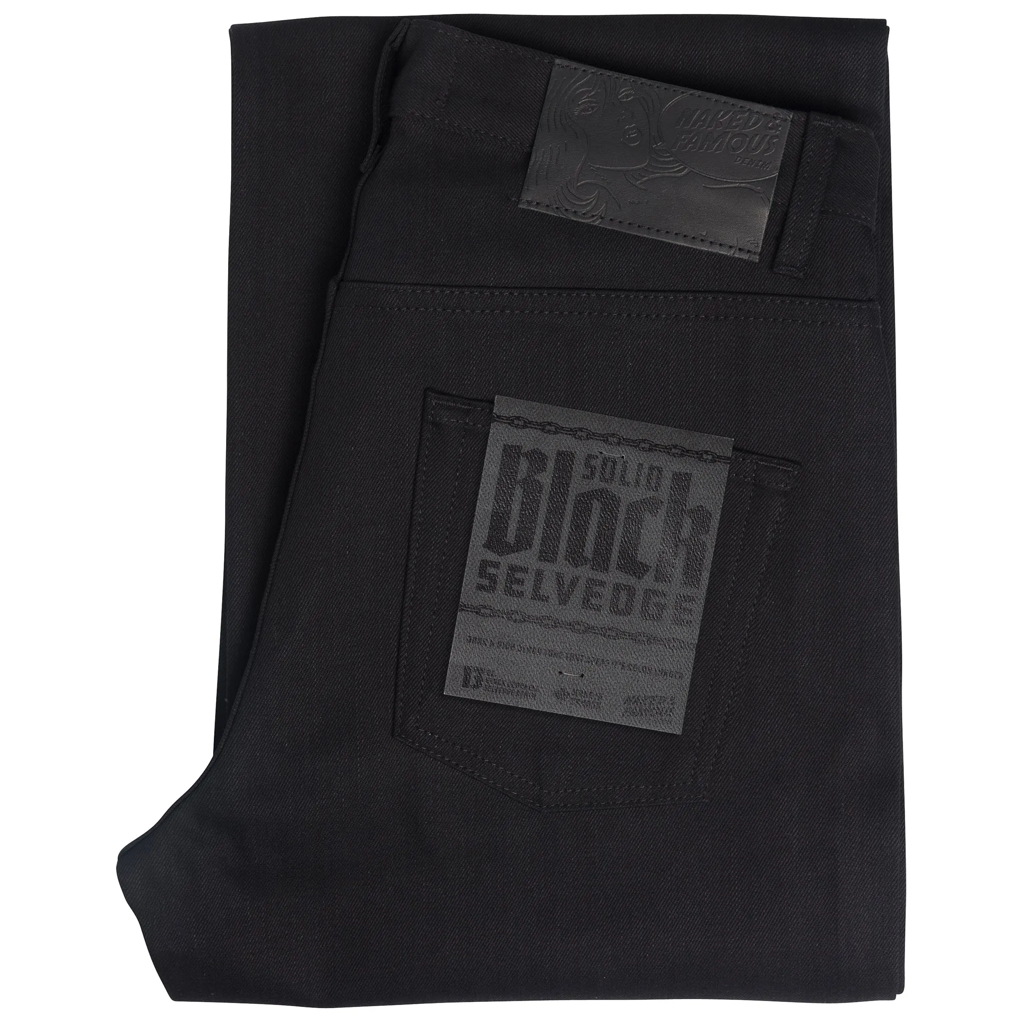 Strong Guy - Solides Schwarz Selvedge