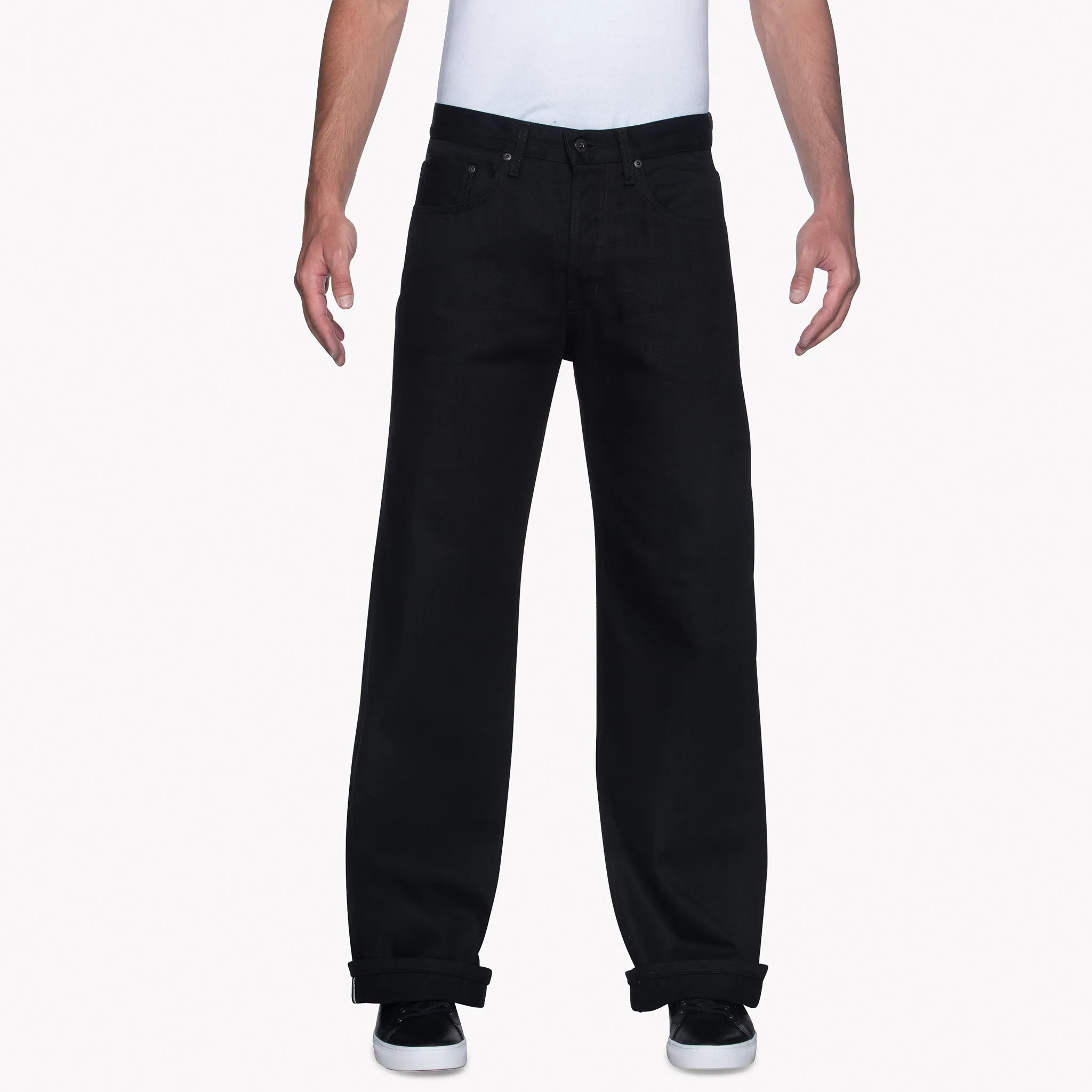 Strong Guy - Solides Schwarz Selvedge