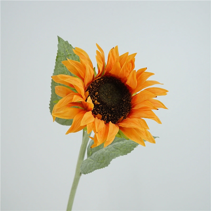 Sunflower Real Touch Petal Artificial Silk Flower Stem SUNFLOWER006-007