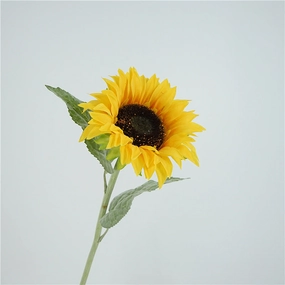 Sunflower Real Touch Petal Artificial Silk Flower Stem SUNFLOWER006-007,dried artificial flower