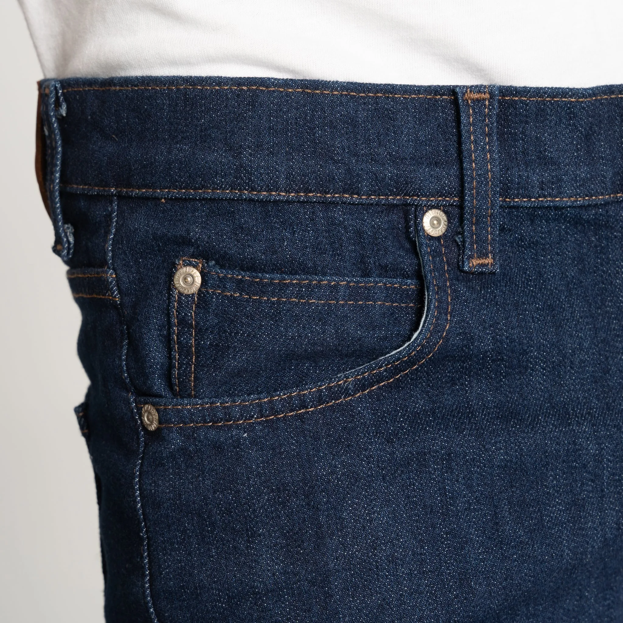 Super Guy - Blauer Komfort-Stretch-Selvedge