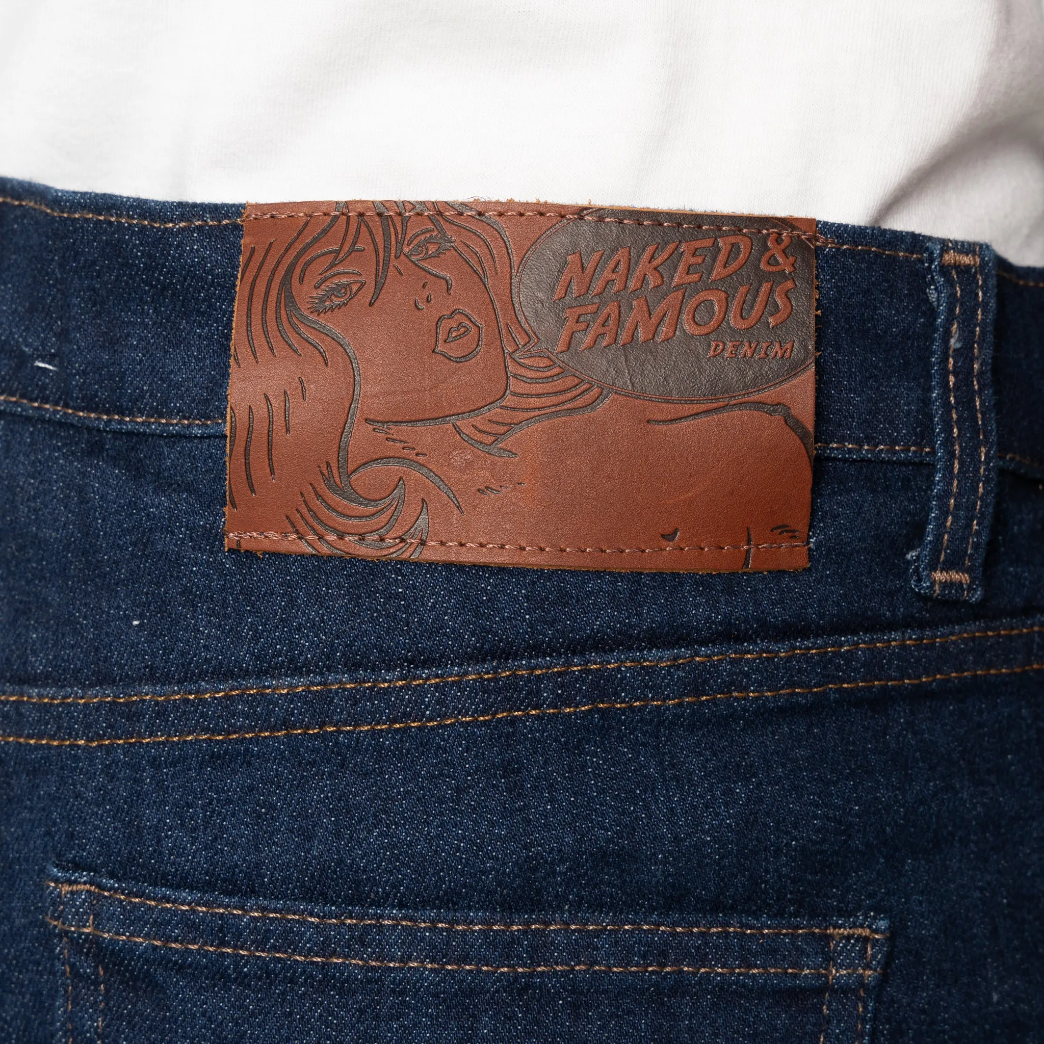 Super Guy - Blauer Komfort-Stretch-Selvedge