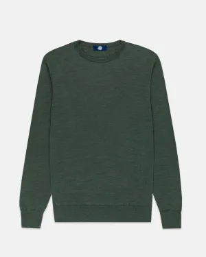 SUPERFINE MERINO WOOL PULLOVER - GRÜN