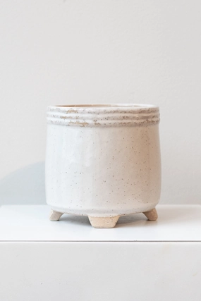 Sur Cachepot White,indoor flower container
