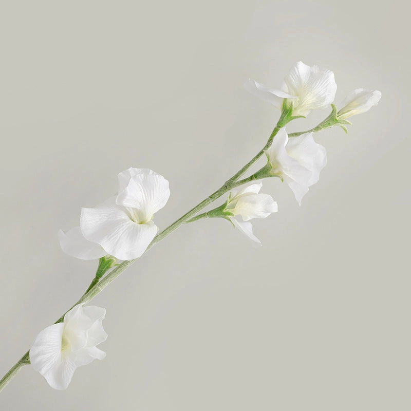 Sweet pea Artificial Silk Flower 62cm White SWEETPEA009,dried artificial flower