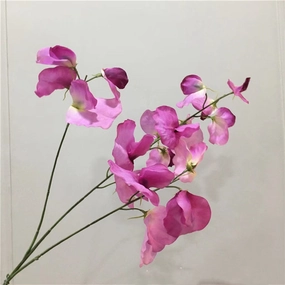 Sweet Pea Artificial Silk Flower Stem Pink SWEETPEA003,dried artificial flower