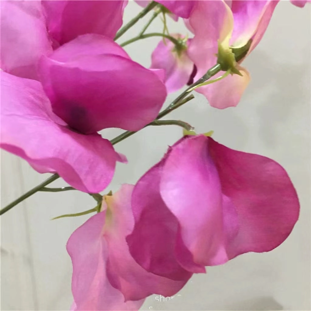Sweet Pea Artificial Silk Flower Stem Pink SWEETPEA003