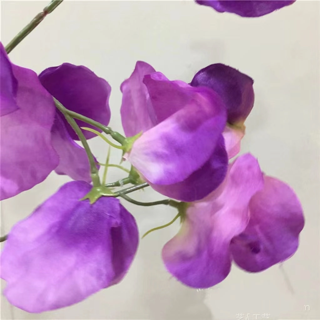 Sweet Pea Artificial Silk Flower Stem Purple SWEETPEA004