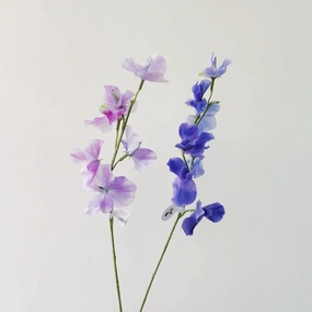Sweet Pea Flowers Artificial Silk Stem SWEETPEA001-002,dried artificial flower