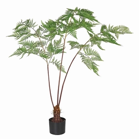 Sword Fern Plant in Black Plastic Pot 145cm,dried artificial flower