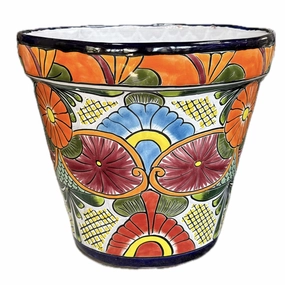 Talavera Planter (33x36cm),terracotta plant pot