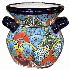 Talavera Pot with Handles,terracotta plant pot