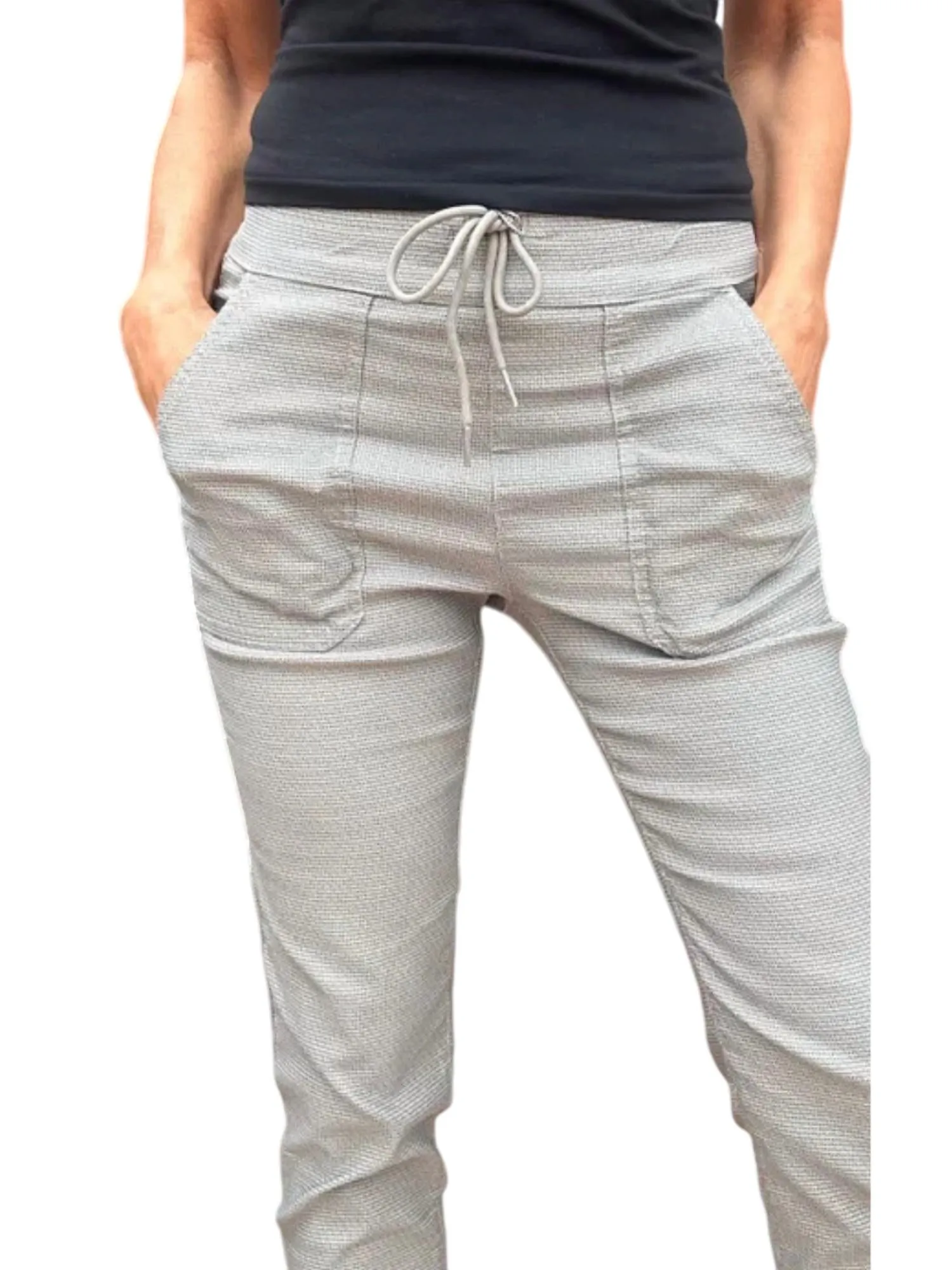 Tali Fischgrät-Knöchelhose in Grau