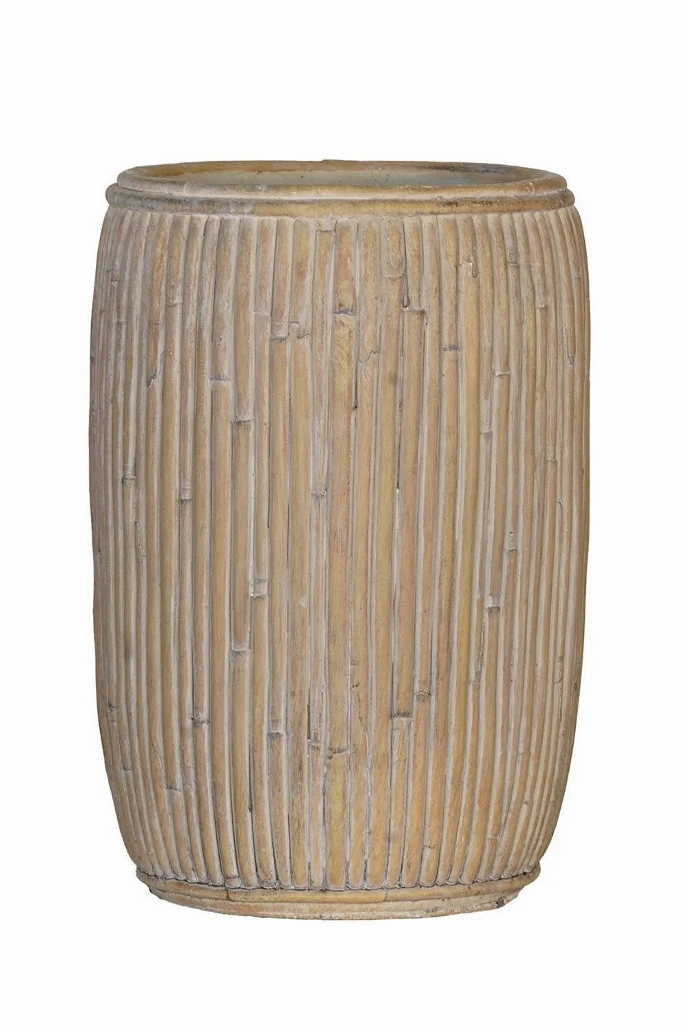 Tall Faux Rattan Planter Large