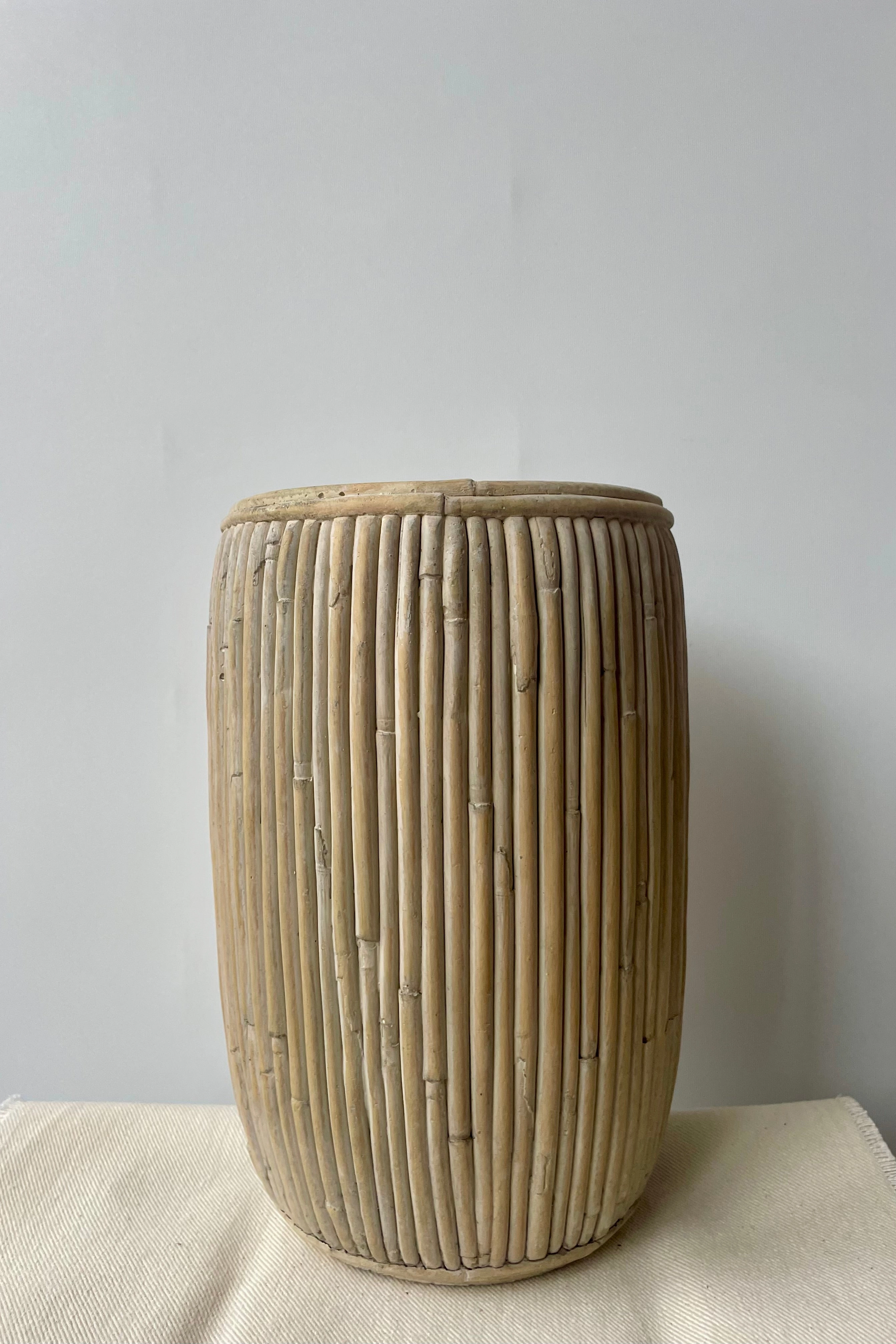 Tall Faux Rattan Planter Large