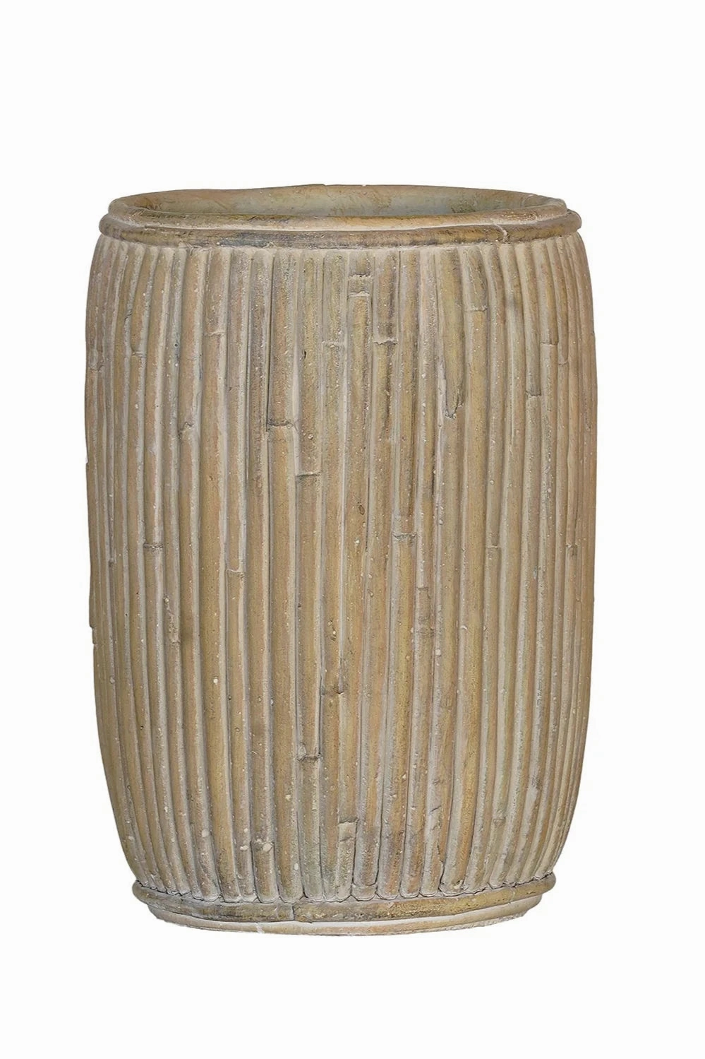 Tall Faux Rattan Planter Medium