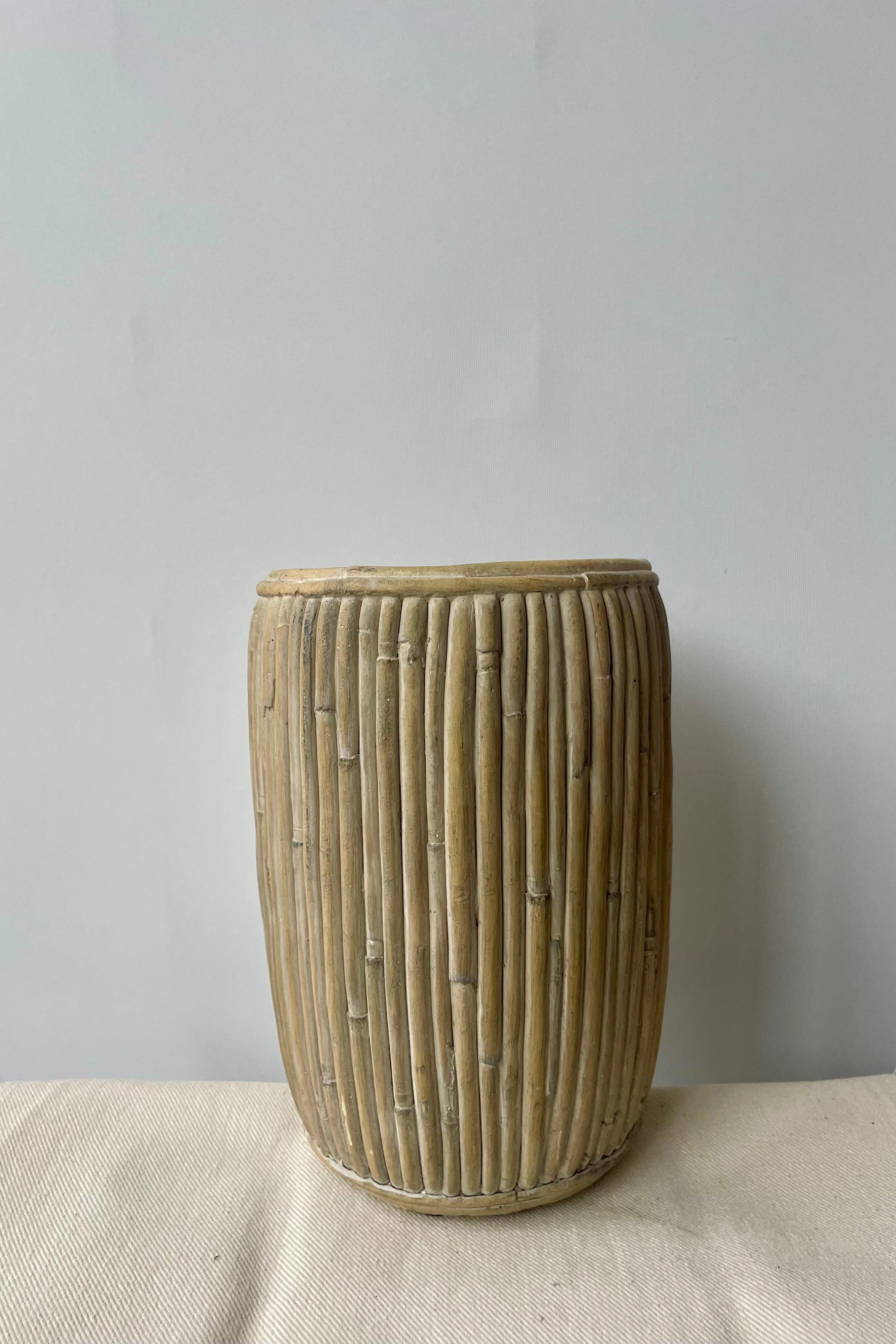 Tall Faux Rattan Planter Medium