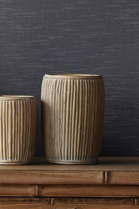 Tall Faux Rattan Planter Medium,indoor flower container