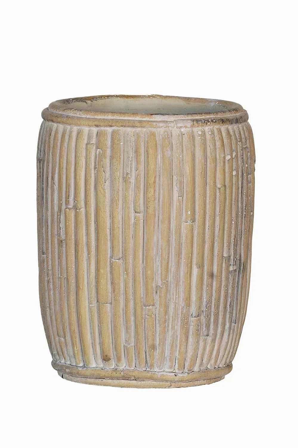 Tall Faux Rattan Planter Small