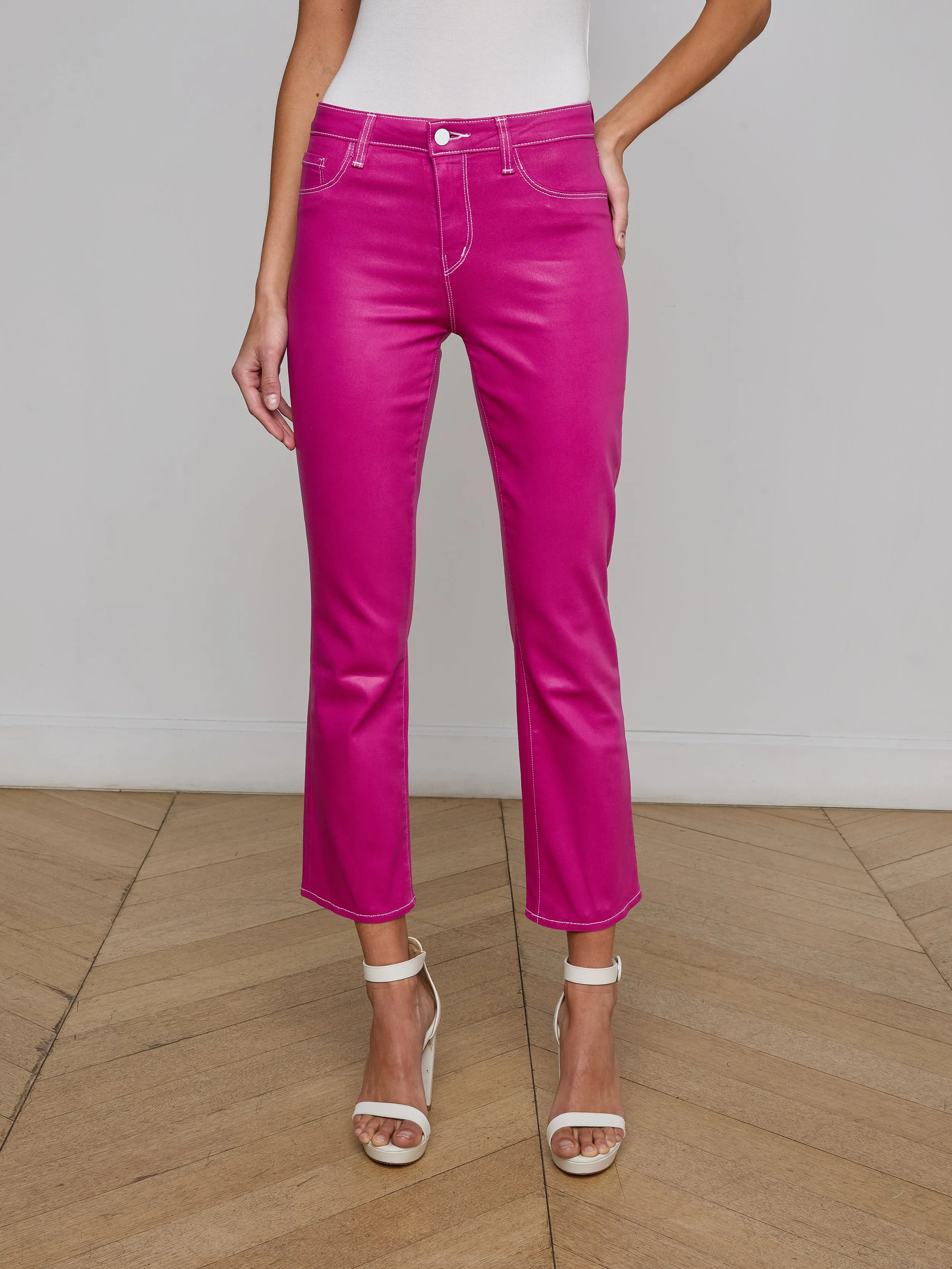 Tati Bootcut-Jeans mit Beschichtung