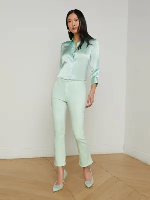 Tati Bootcut-Jeans mit Beschichtung