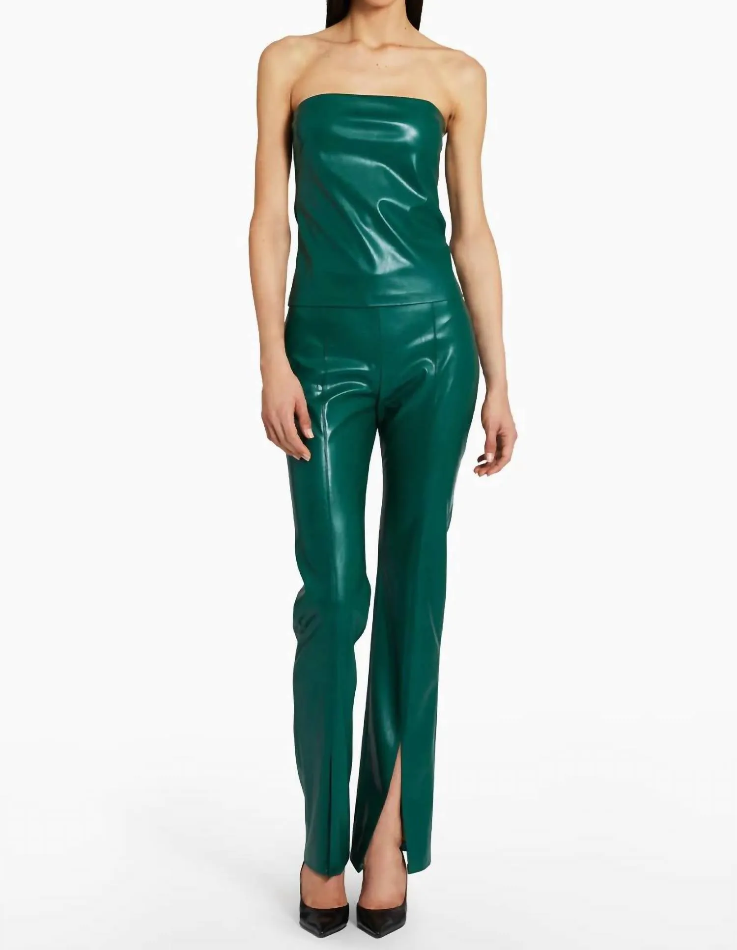 Tavira Kunstlederhose in Grün