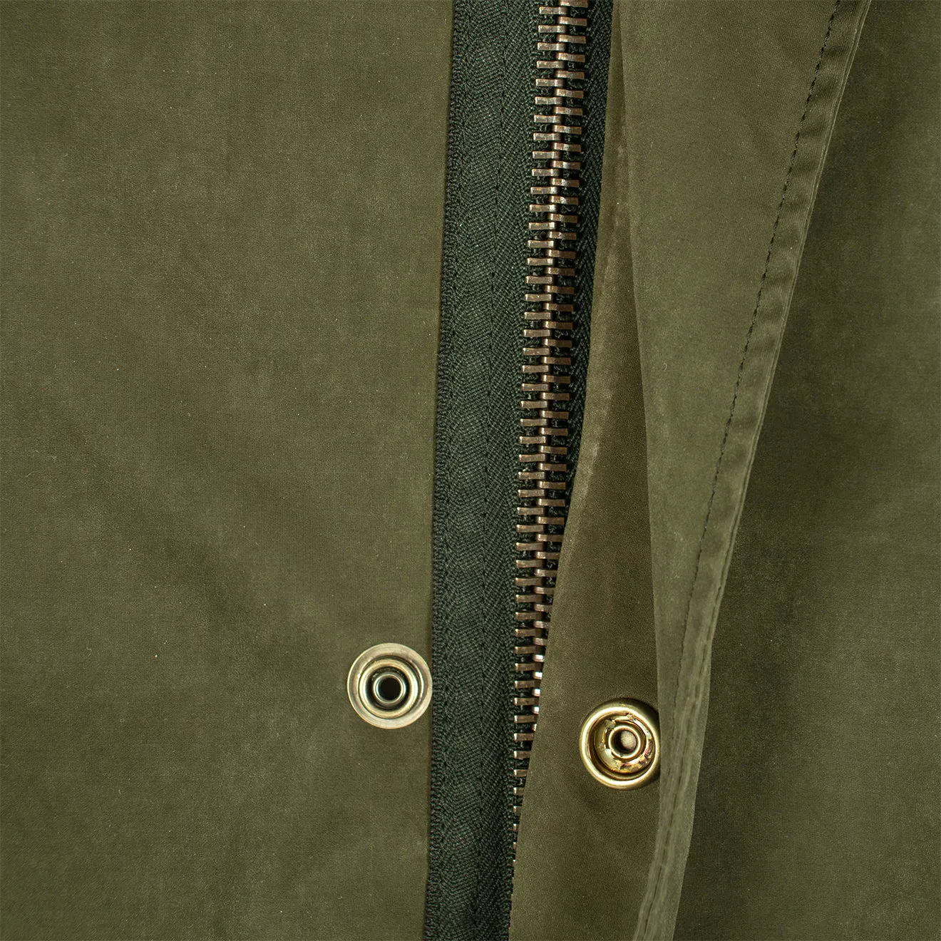 Ten C Kapuzen-Parka-Jacke Grün