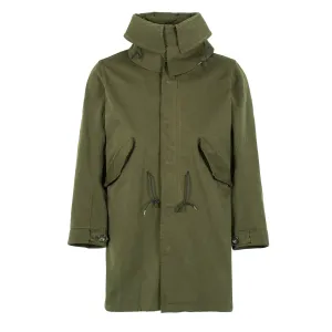 Ten C Kapuzen-Parka-Jacke Grün