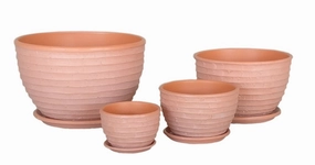 Terracotta 3101 - 01 White wash On Terracotta,unique decorative planter