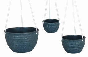 Terracotta 3538- 02  Black Hanging,unique decorative planter