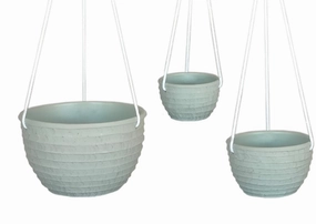 Terracotta 3538- 33   Classsic Grey Hanging Pot,unique decorative planter