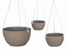 Terracotta 3538 - 67 Cocoa Hanging Pot,unique decorative planter