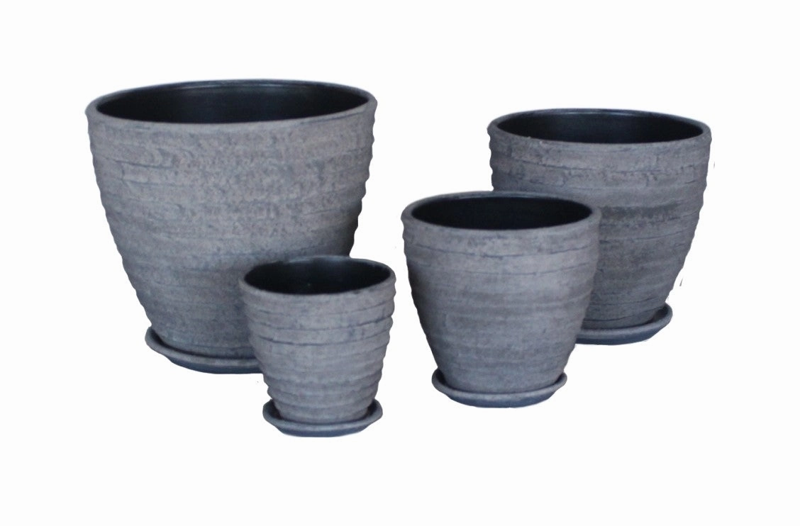 Terracotta 3713-03 Antique Black,unique decorative planter