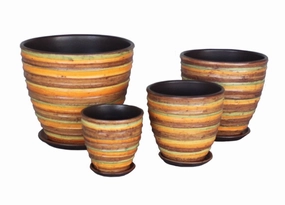 Terracotta  3713 - 306 Silky Orange,unique decorative planter