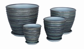 Terracotta  3713 - 307 Silky Grey,unique decorative planter