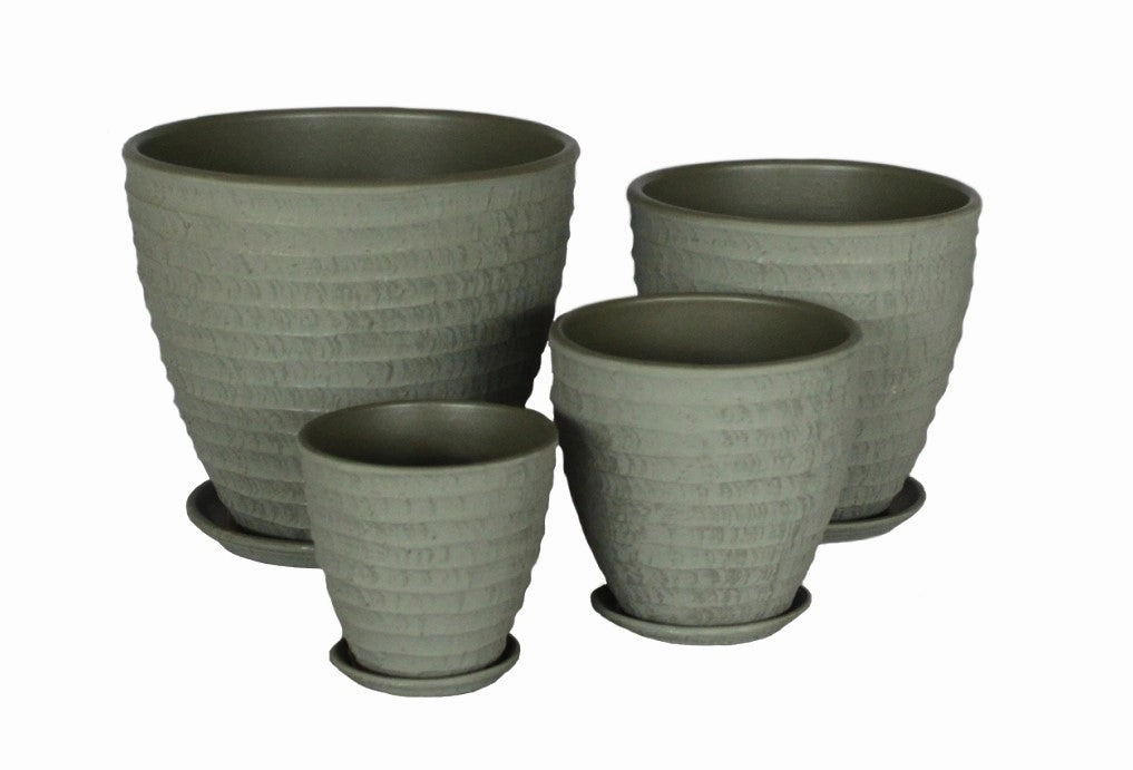 Terracotta 3713 - 49 Olive Green,unique decorative planter
