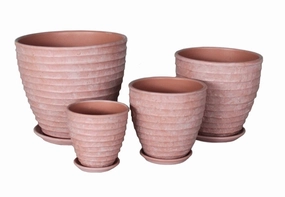 Terracotta  3713 - 950 White Terracotta,unique decorative planter