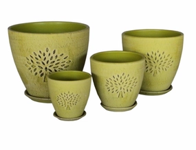 Terracotta 3738 - 23 Matted Tender Shoots,unique decorative planter