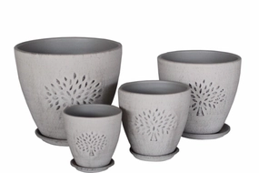 Terracotta 3738 - 349 Matted Classic Grey,unique decorative planter