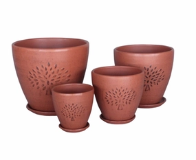 Terracotta 3738 - 358  Matted Light Terracotta,unique decorative planter