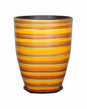 Terracotta 3903- 306  Silky Orange,unique decorative planter