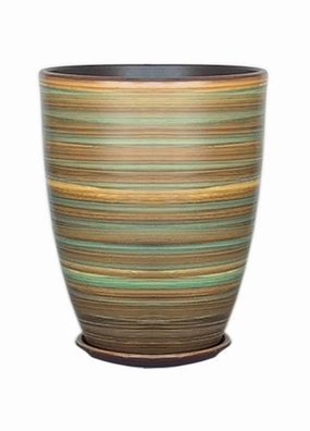Terracotta 3903- 308  Silky Green,unique decorative planter