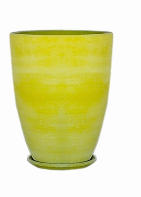 Terracotta 3903- 347  White Dusting Green,unique decorative planter