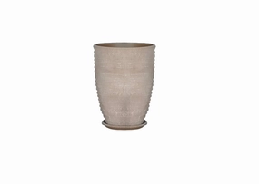 Terracotta 3905 -343 White Dusting Brown,unique decorative planter