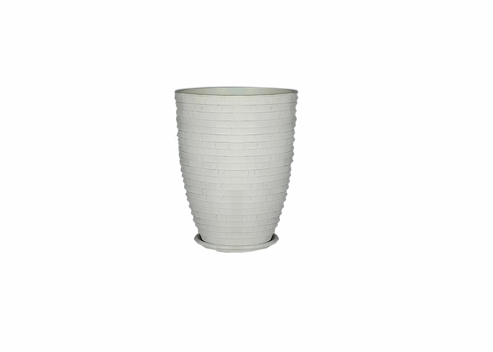 Terracotta 3905 - 331  Matted White,unique decorative planter