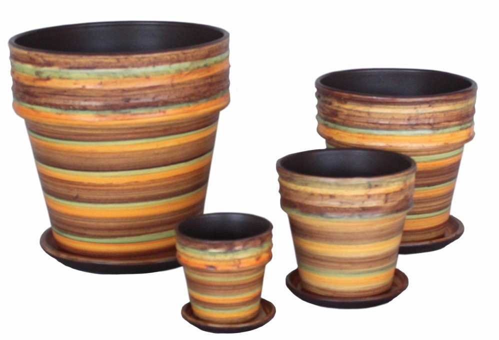 Terracotta 5601-306  Silky Orange,unique decorative planter