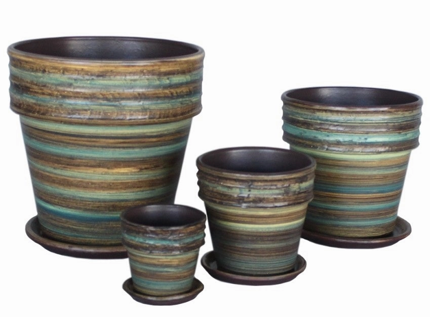 Terracotta 5601-308  Silky Green,unique decorative planter
